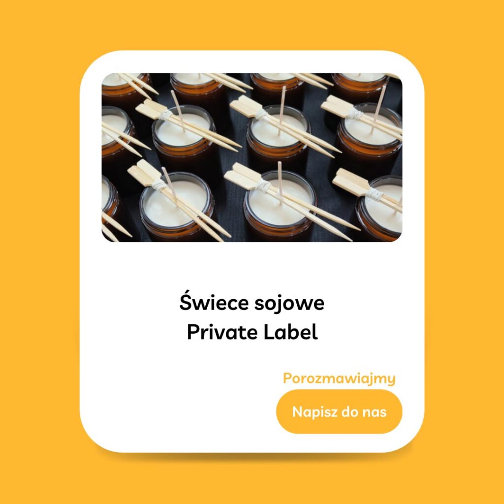 produkcja świec zapachowych
 private label
